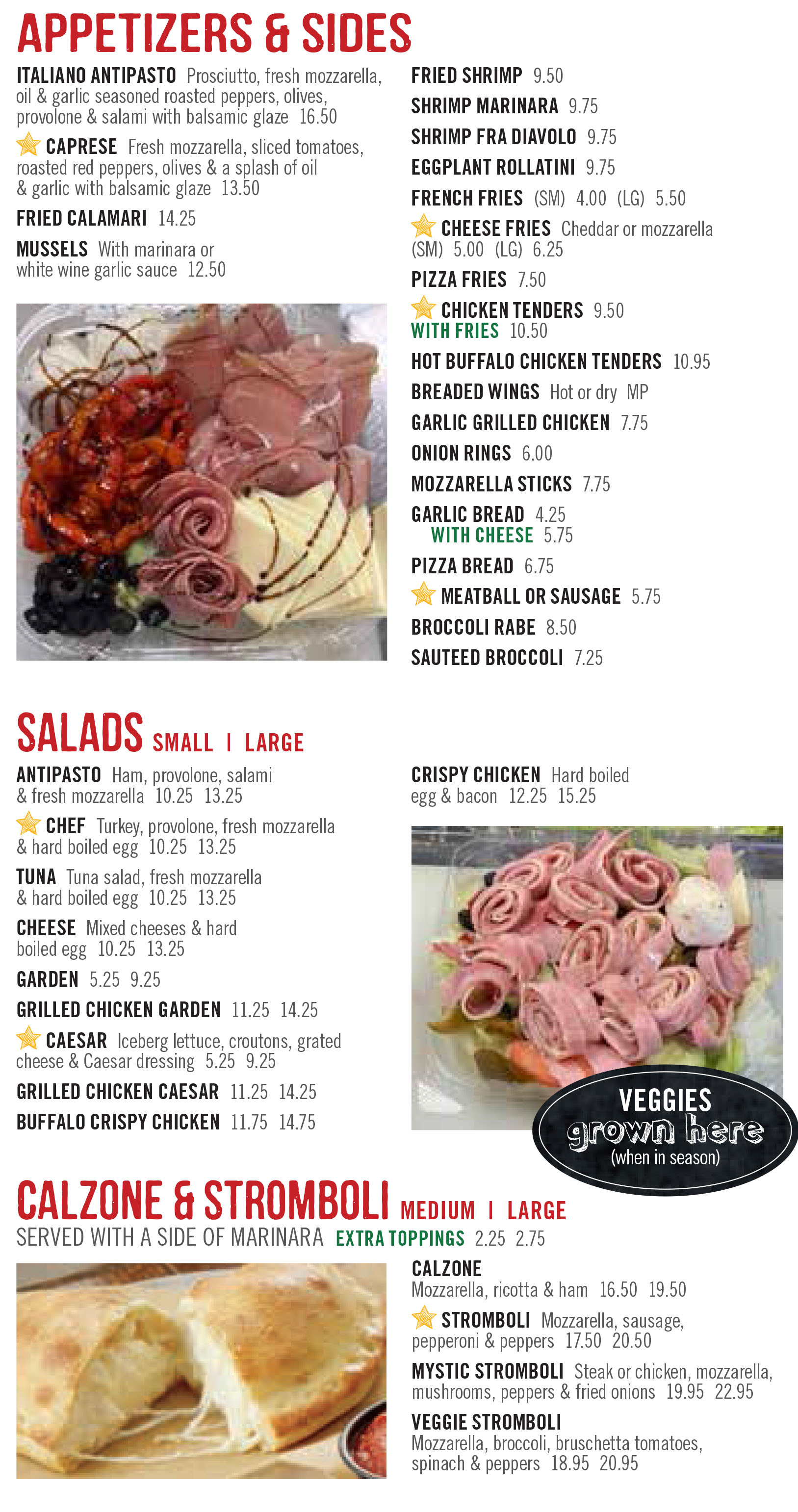 APPETIZERS - PASTA 