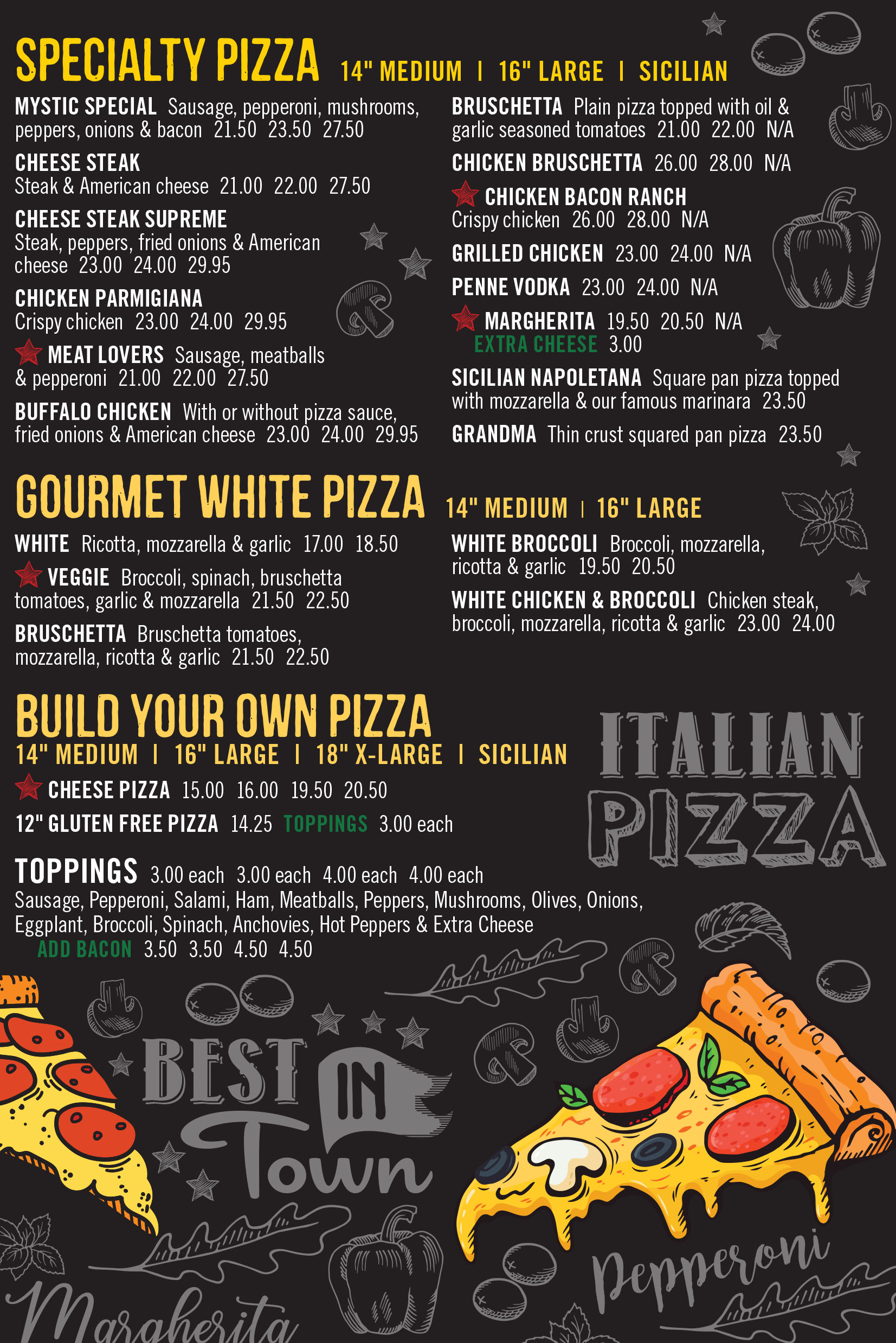 PIZZA - CALZONE